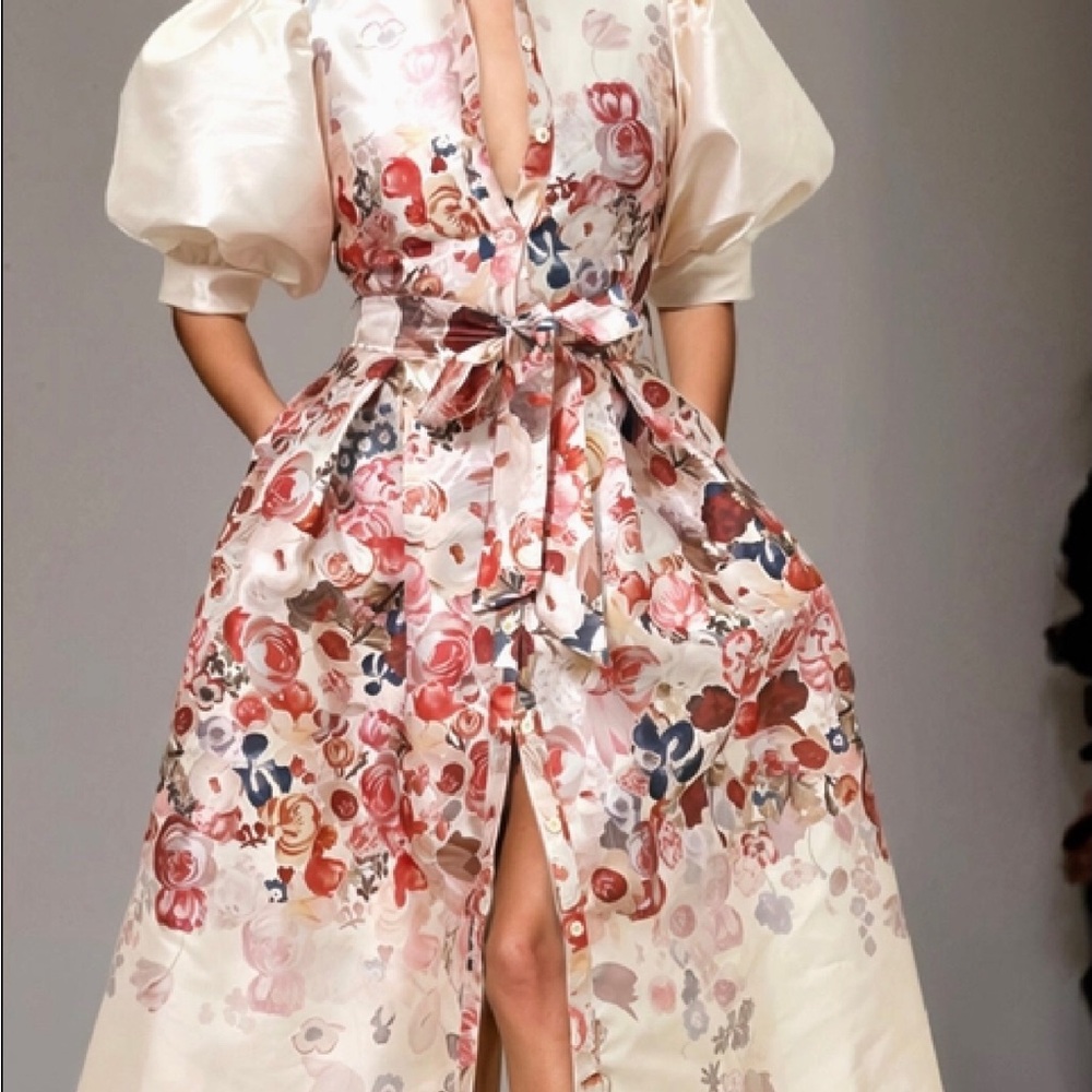 Floral Puff Sleeve Dress